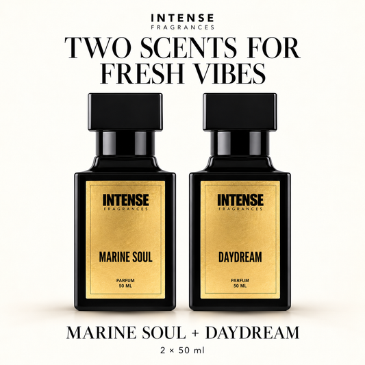 TWO SCENTS FOR FRESH VIBES — combo of two 50 ml fragrances