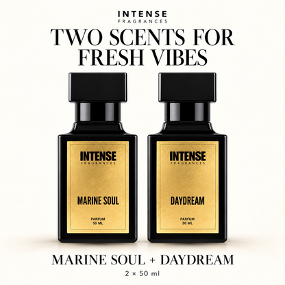 TWO SCENTS FOR FRESH VIBES — combo of two 50 ml fragrances